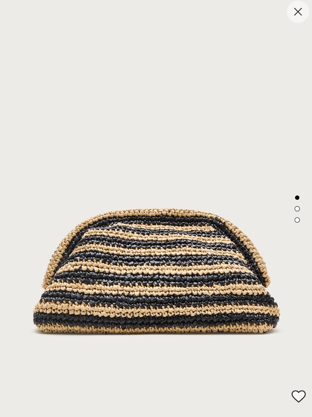 NWT J Crew Portofino handknotted clutch in stripe
